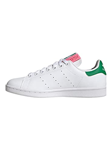 Adidas Stan Smith W, Sneaker Mujer, FTWR White/Green/Bliss Pink, 37 1/3 EU