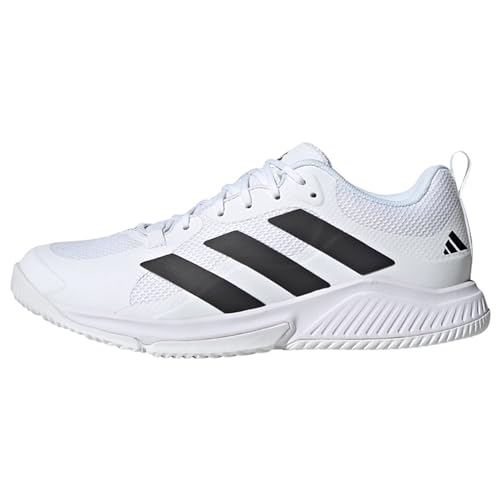 adidas Court Team Bounce 2.0 Shoes, Zapatillas Hombre, FTWR White/Core Black/FTWR White, 38 2/3 EU