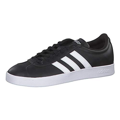 adidas VL Court 2.0', Zapatillas Hombre, Negro (Core Black/Footwear White/Footwear White 0), 40 2/3 EU